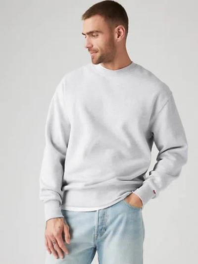 Levi's Authentic Crewneck Sweatshirt In Light Heather Grey