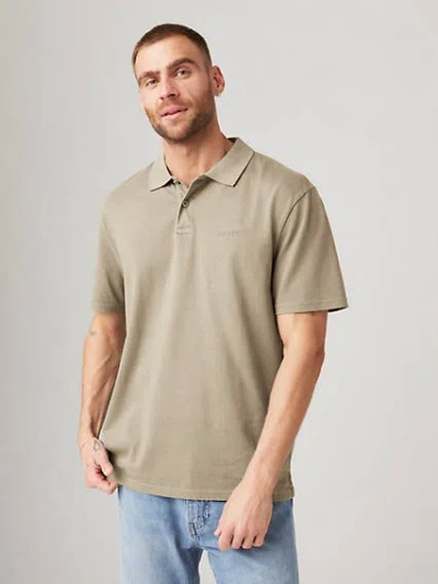 Levi's Authentic Polo Shirt In Vintage Khaki