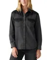 Levi's Sawyer Western Shirt Chambray In Practically Pieced Dark