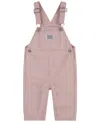 Levi's Railroad Stripe Cotton Overalls In Bright White