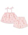 Levi's Baby Girls Cotton Tie-detail Tank Top & Shorts, 2 Piece Set