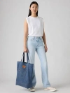Levi's Back Pocket Tote In Indigo
