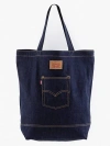 Levi's Denim Tote Bag With Back Pocket Logo In Navy Blue