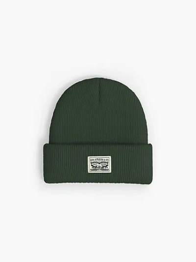 Levi's Backpatch Beanie In Green