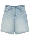Levi's Blue 501 Original Fit Mid-thigh Lightweight Denim Shorts In Blue