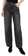 Levi's Black Recrafted Baggy Dad Jeans In Shrink Up