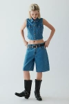Levi's Baggy Dad Jort In Foolish Love, Women's At Urban Outfitters In Denim Medium Blue