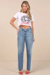 Levi's Baggy Dad Pieced Medium Wash Wide-leg Jeans In Blue