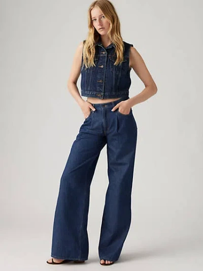 Levi's Baggy Dad Jeans In Dark Blue-navy In Let's Get Lost Again