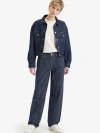 Levi's Levis Womens Partly Masked Lb Baggy Dad Striped Relaxed-fit Denim Jeans In Partly Masked