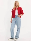 Levi's Baggy Dad High Rise Straight Jeans In Fan Flare In Fan Flare