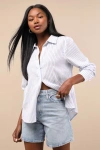 Levi's Baggy Light Wash Denim High-rise Long Shorts