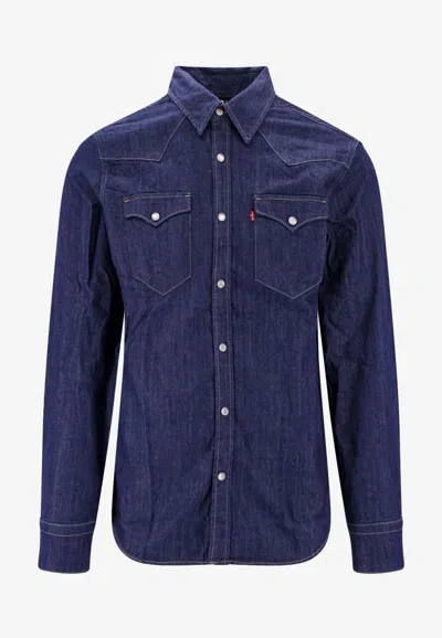 Levi's Barstow Western Shirt In Blue