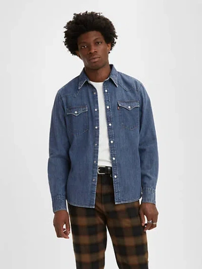 Levi's Barstow Western Denim Shirt In Brown