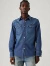 Levi's Barstow Standard Fit Western Shirt In Riverside Dark Wash