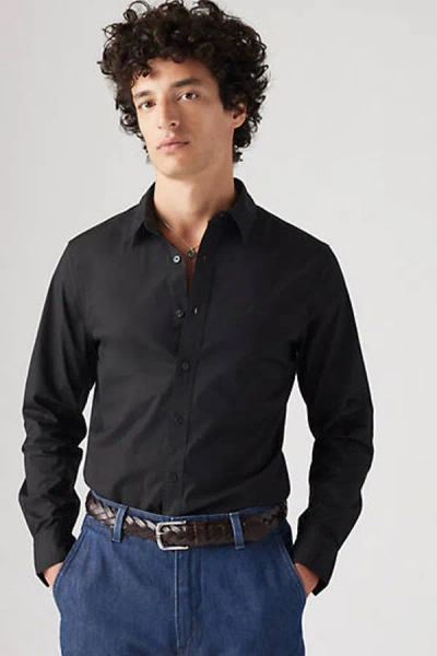 Levi's Battery Housemark Slim Fit Shirt In Black
