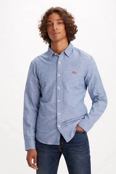 Levi's Battery Housemark Slim Fit Shirt In Blue