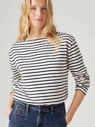 Levi's Bay Sailor Long Sleeve T-shirt In Navy Blazer