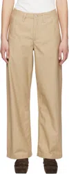 Levi's Beige '90s Straight Trousers In Travertine