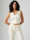 Levi's Bella Denim Corset Top In Luminary Vest