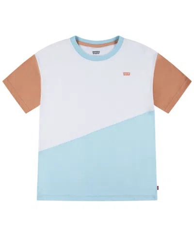 Levi's Kids' Big Boys Colorblock Pieced Tee In Clearwater