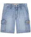 Levi's Big Boys Denim Cargo Shorts In From Scratch
