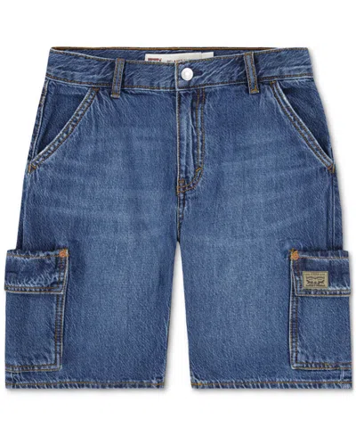 Levi's Kids' Big Boys Denim Cargo Shorts In Tumbleweed