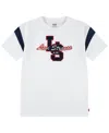 Levi's Big Boys Everyday Collegiate T-shirt In Bright White