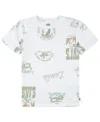 Levi's Big Boys Heritage All-over Print T-shirt In Bright White