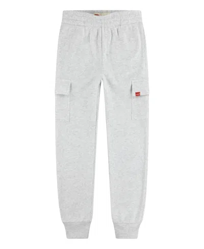 Levi's Kids' Big Boys Knit Cargo Jogger In Light Gray Heather
