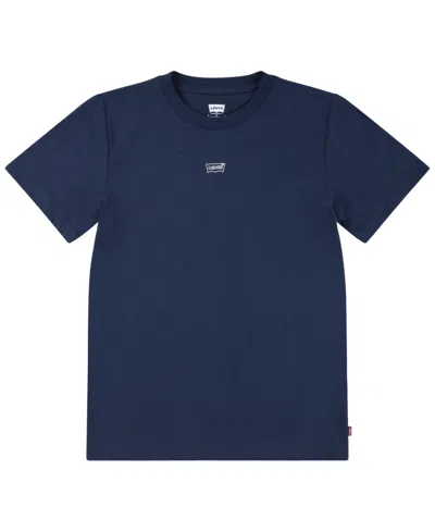 Levi's Kids' Big Boys Outline Batwing T-shirt In Dress Blues
