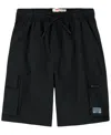 Levi's Big Boys Parachute Cargo Shorts In Jet Black