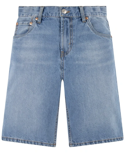 Levi's Kids' Big Boys Skate Relaxed Fit Shorts In Basil Sky Without Deconstruction