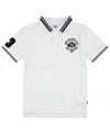 Levi's Big Boys Tipped Polo Tee In Bright White