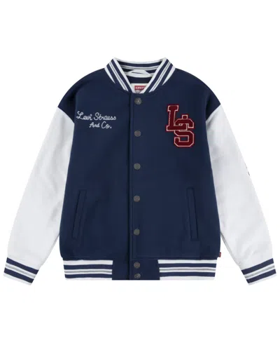 Levi's Kids' Big Boys Varsity Bomber Jacket In Dress Blues