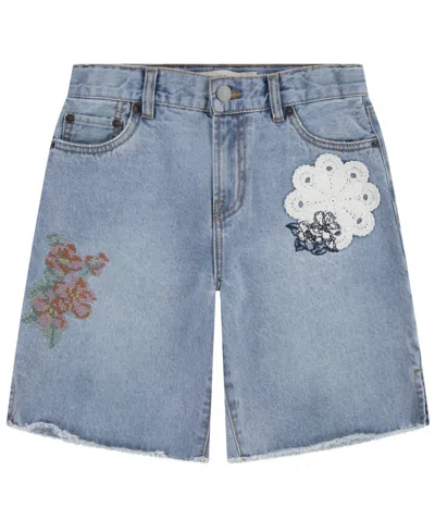 Levi's Kids' Big Girls Craft Skate Side Slit Shorts