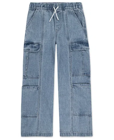 Levi's Kids' Big Girls Denim Parachute Cargo Pants In Fully Baked