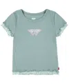 Levi's Big Girls Double Layer Knit Top In Green Milieu
