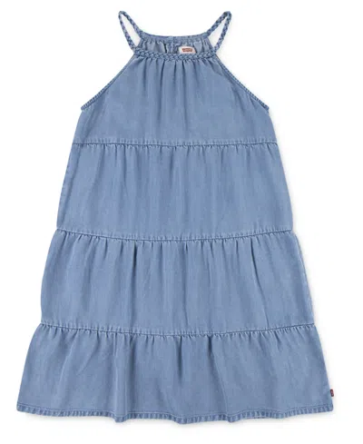 Levi's Kids' Big Girls Halter Tiered Dress