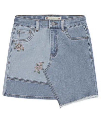 Levi's Kids' Big Girls Mash Up Skirt In Brown
