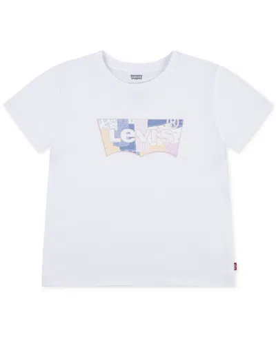 Levi's Big Kids Patchwork Batwing Logo Graphic T-shirt In Wtbright