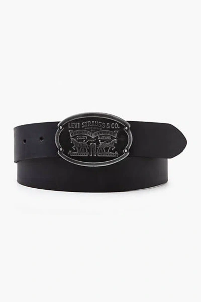 Levi's Billy Plaque Belt In Black