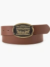 Levi's Billy Plaque Belt In Brown