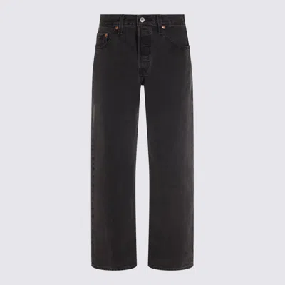 LEVI'S BLACK COTTON 501 JEANS