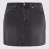 Levi's Black Cotton Mini Skirt