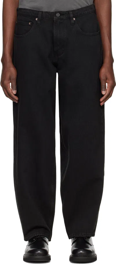 Levi's Black Skateboarding Super Baggy Jeans In City Blackberry
