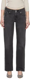 Levi's Black Superlow Loose Jeans In Mic Dropped