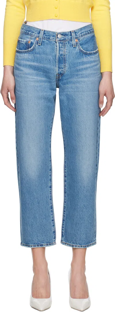 Levi's Blue 501 '90s Ankle Jeans In Sweetest Taboo