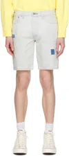 Levi's Blue 501 Denim Shorts In White