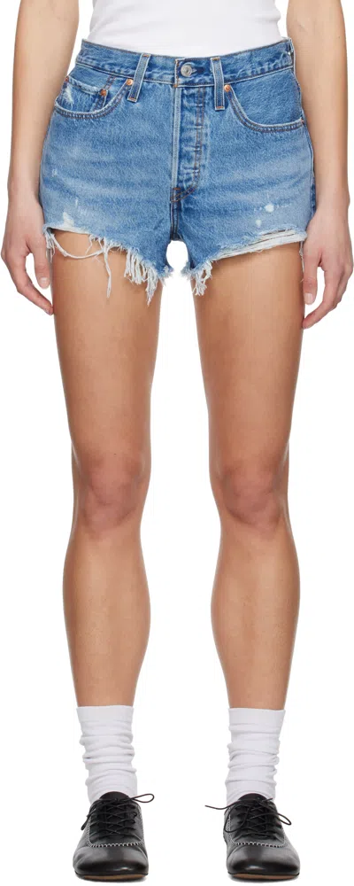 Levi's Blue 501 Original Denim Shorts